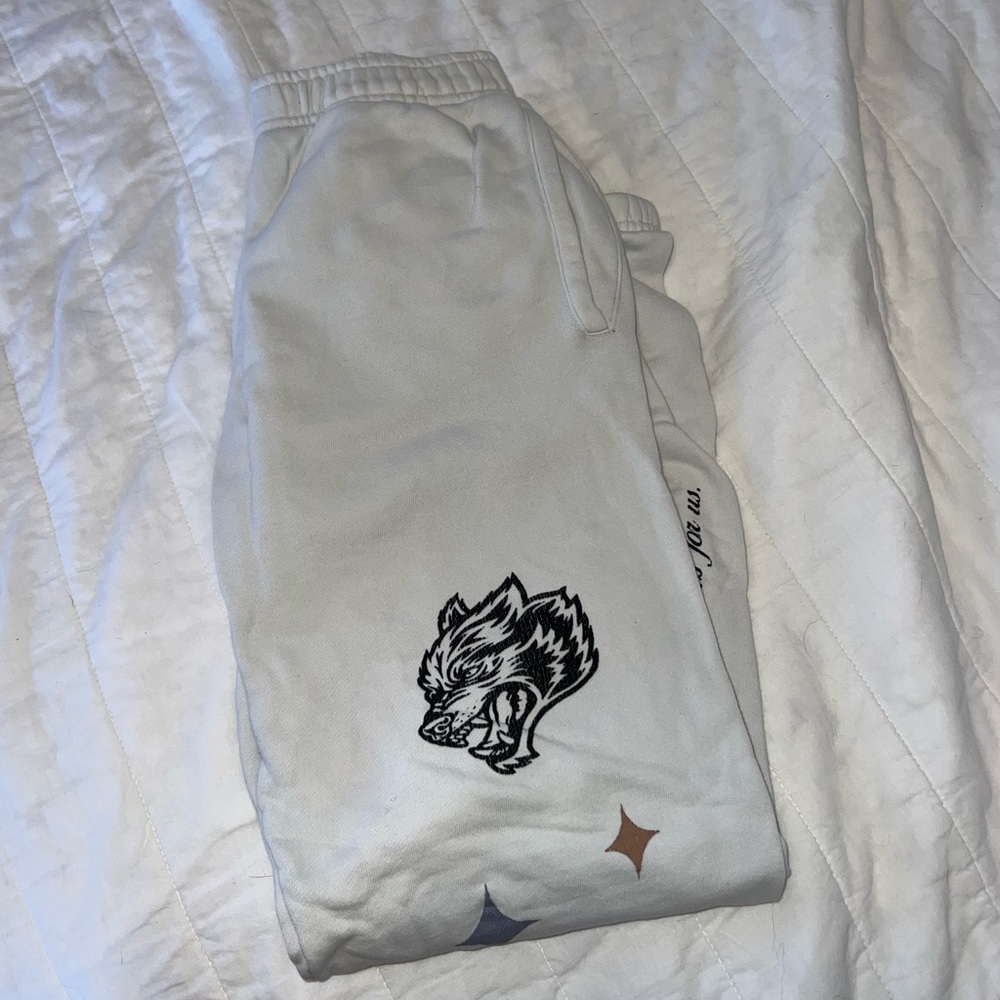 Darc Sport White Graphic Joggers